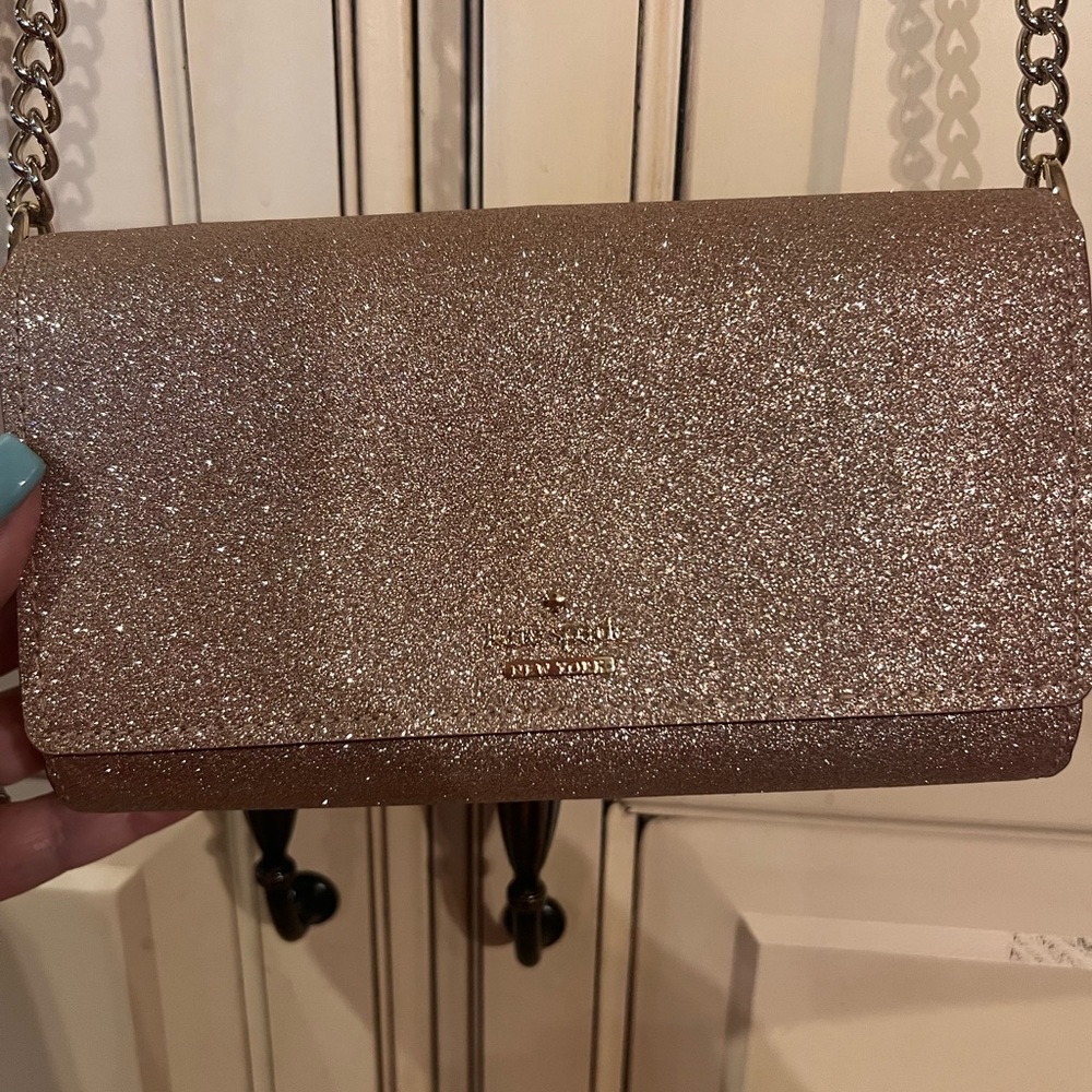 Kate Spade Rose Gold Sparkle Bag